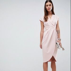 ASOS Design Tux Midi Dress